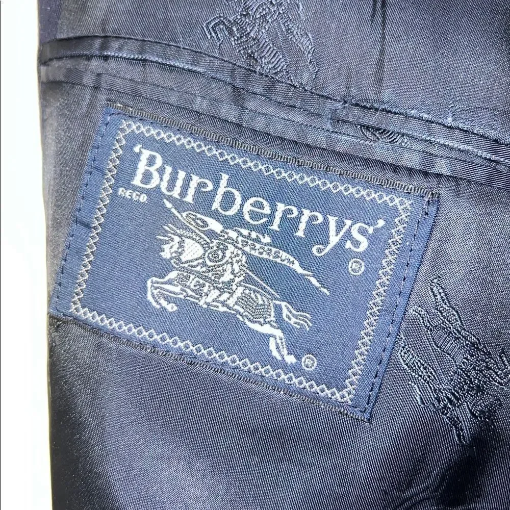 BURBERRY Black Wool Blazer-41R